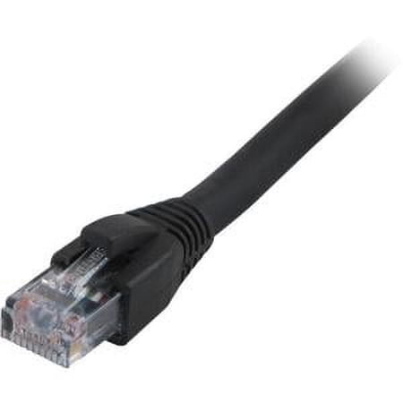 UPC: 0808447024968 | 50FT CAT5E BLACK SNAGLESS PATCH CABL STANDARD SERIES LIFETIME WARR