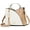 Brown, variant on Womens Fashion Contrast Pu Leather Color Block Handbag Totes Satchel Shoulder Bag For Ladies Patchwork Handbags Purse