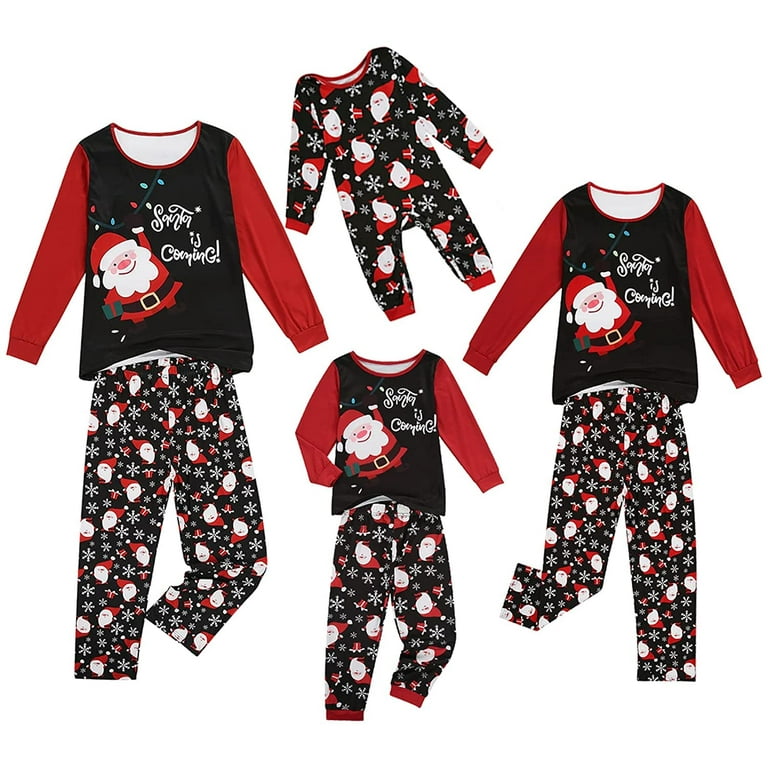 GRNSHTS Christmas Family Matching Pajamas Men Christmas Jammies Clothes Cotton Holiday Nightwear Household Sleepwear Sets Women Long Sleeve Pjs