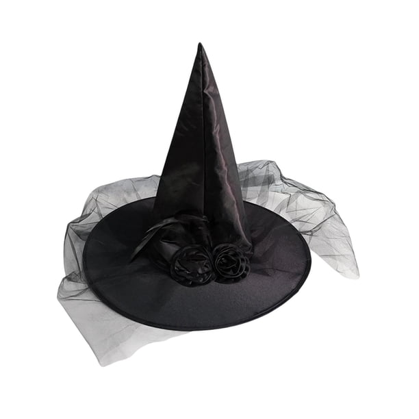 Sombrero de Accesorios para fotos Accesorio para disfraz Sombrero para la cabeza Sombreros para adultos en punta Sombrero de para Hall Negro Sunnimix sombrero de halloween