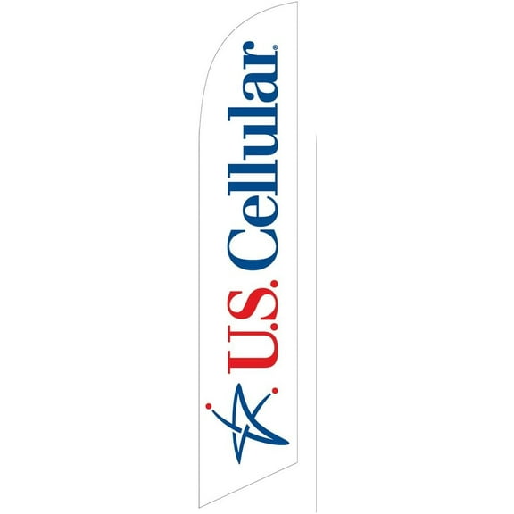 US Cellular Feather Banner Swooper Flag - Replacement FLAG ONLY