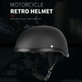 thumbnail image 2 of Amdohai Retro Style Motorcycle Half Helmet ABS+Cotton Plastic Cap- Bright White for Motorcyclist Biker Ridder(One Size)Universal Washable, 2 of 8
