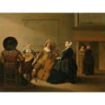 thumbnail image 2 of Pieter Symonsz Potter 24x19 Black Ornate Framed Double Matted Museum Art Print Titled: A Musical Company in an Interior (1630), 2 of 5