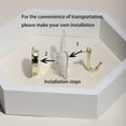 thumbnail image 4 of 1pc Creative Butterfly Shaped Towel Hook, Bathroom Punching Multi-functional Storage Robe Towel Rack, Door Back Purse Key Sundries Hanger, Bathroom Accessories, 4 of 4