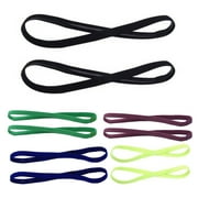 Windfall 5Pcs Elastic Rope Candy Color Sports Yoga Headband Non-slip Hair Accessories