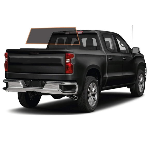 MotoShield Pro Premium Professional 2mil Precut Ceramic Window Tint Film for 2014-2018 Chevrolet Silverado 1500 Crew Cab — (Rear Windshield 25%) + Lifetime Warranty
