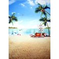 thumbnail image 2 of EREHome Polyester Fabric 5x7ft Summer Background for Photography Sand Beach Backdrops Aircraft Photo Backdrop, 2 of 2