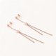 thumbnail image 5 of 1 Pair Fashion Charm Women Long Tassel Pentagram Ear Studs Rose Gold Gift------Product code 74969, 5 of 5