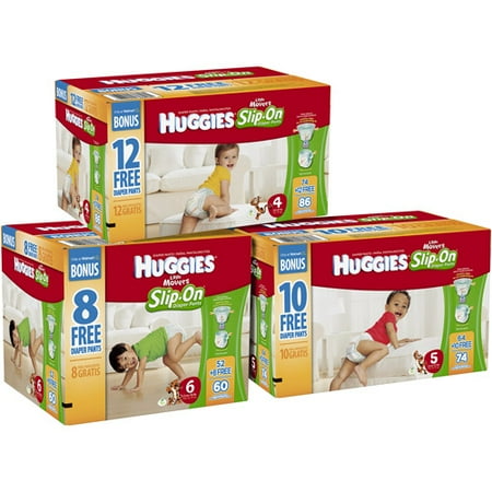 Huggies Little Movers Slip-on Size 4, 86 ct