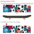 thumbnail image 2 of Football Skateboard Grip Tape Stickers 2 Pack for Deck - Emery Surface PVC Backing - 8.8x32.6in/22.4x83cm, 2 of 5