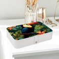 thumbnail image 6 of Toucan PU Leather Necklace Holder with Removable Compartment and Portable Organizer Box Jewelry Display Case Jewelry Boxes, 6 of 6