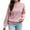 Pink, variant on Womens Fall Fashion 2022! QLEICOM Sweaters for Women, Women's Half Turtleneck Sweater Women's Loose Autumn Winter Long Sleeve Knit Sweater On Clearance