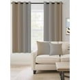 thumbnail image 2 of Fsddascl Beige Gray Ombre Blackout Curtains for Bedroom/Living Room, Thermal Insulated Kitchen Curtains, Modern Gradient Abstract Art Grommet Darkening Window Treatment Drapes 42"x63"x2, 2 of 8