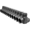 Morris Products 97652 Black Insulated Multi-Cable Connector - Dual Entry 12 Ports 250 - 6