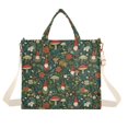 thumbnail image 7 of FORMRS Womens Corduroy Tote Bag Crossbody Shoulder Purse Handbag with Detachable Strap, Forest Mushroom Pattern, 7 of 7