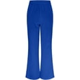 thumbnail image 6 of Pants for Women Casual Summer Elastic High Waist Lightweight Lounge Vacation Clothing Wide Leg Quick Dry Womens Running Pants, 6 of 6
