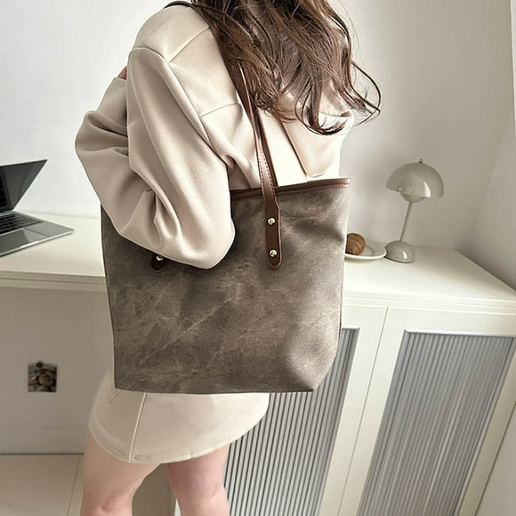 New Large Bag For Women In 2024 New Fashionable Shoulder Bag With Large Capacity College Student Commuting Tote Bag