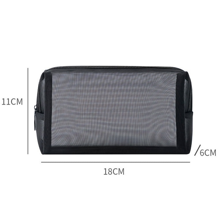 Mesh Storage Bag Transparent Cosmetic Bag Organizer Zipper Card Wallet Coin  Pocket Credit Card Holder For Travel Storage Pouch - AliExpress