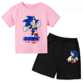 thumbnail image 3 of Conjunto de 2 camisetas y pantalones cortos para niños, Sonic Game, para niños y niñas, de verano, de manga corta, informales, para niños y bebés, 3 of 5