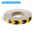 thumbnail image 2 of Uxcell Reflective Tape, 1"x164 Ft Waterproof Warning Safety Tape Reflector for Trucks, Red Black, 2 of 6