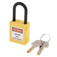 thumbnail image 3 of Candado de Bloqueo de Seguridad Shamjiam 1 Pieza con Llave de Plástico Amarillo, 3 of 7