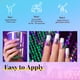 thumbnail image 4 of Esmalte de uñas con purpurina con forma de escarabajo, 6 unidades, rosa, plata y platino, 4 of 5