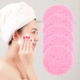thumbnail image 3 of Unique Bargains 5 Pcs Compressed Facial Sponge Lightweight Round Reusable Cleansing Puff Pink, 3 of 5