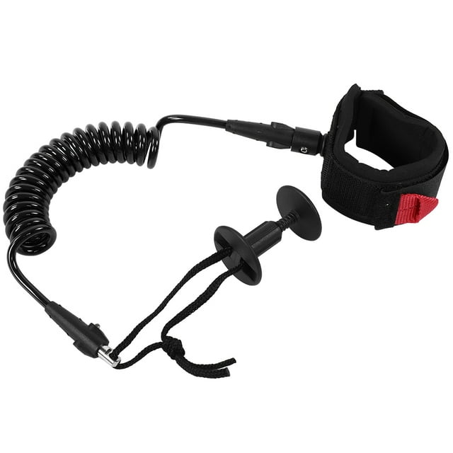 Correa de muñeca enrollable para bodyboard, accesorios de surf, 5,5 mm/1,5 m, color negro