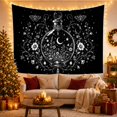 thumbnail image 3 of Moon Potion Bottle and Moths Tapestry Wall Hanging, 3 of 7