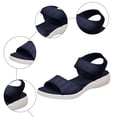 thumbnail image 5 of Rokment Women's Orthopedic Walking Sandals Lightweight Comfortable Mesh Stretchy Open Toe Memory Foam Arch Support Slip on Sports Summer Shoes for Plantar Fasciitis E Size 7, 5 of 7