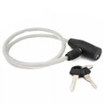thumbnail image 2 of Wideskall 26" inch Light Duty 8mm Cable Keyed Bicycle Bike Lock w/ 2 Keys Cycling Anti-theft Clear, 2 of 4