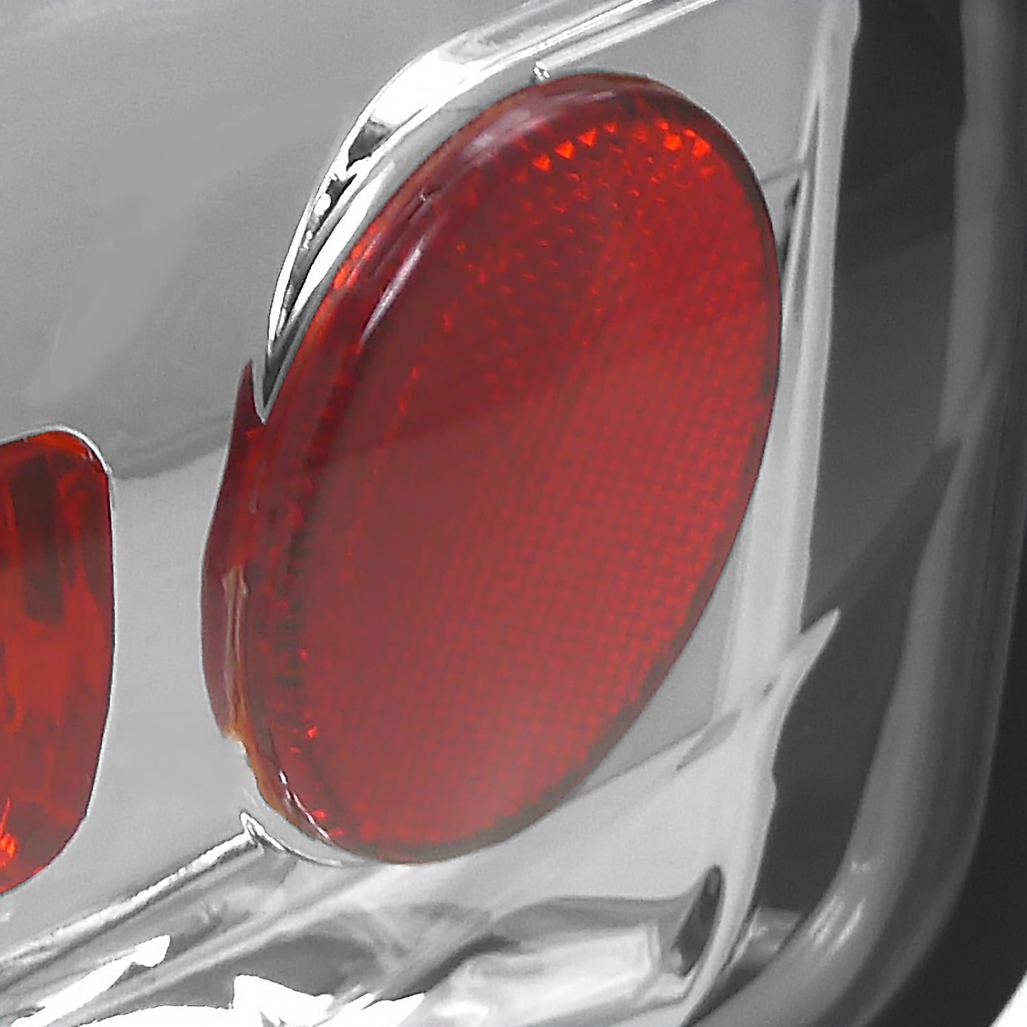 Pair Smoke Lens Chrome Housing Tail Lights For Chevy S10 Sonoma | Direct Fit DOT SAE