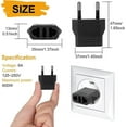 thumbnail image 2 of 6 Pack European Plug Adapter, US to Europe Plug Adapter, European Adapter Type C Plug Adapter, Travel Adapter Europe, European Outlet Wall Plug Adapte, 2 of 5