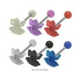 thumbnail image 1 of Anneau de Langue Grenouilles Colorées en Acrylique, 1 of 1