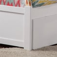 thumbnail image 3 of Lit Plateforme en Bois Richmond Simple TG avec Pied de Lit et Tiroirs de Rangement, Blanc, 3 of 8