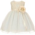 thumbnail image 5 of Little Girls Elegant Contrast 3D Lace Tulle Flowers Girls Dresses Blue 6, 5 of 5