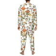 thumbnail image 5 of Kll Mushrooms Sleepwear Mens Flannel Pajamas,Long Cotton Pj Set, 5 of 9