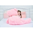thumbnail image 3 of IKASA Giant Teddy Bear Stuffed Animal Plush Toy,Large Jumbo 39" Pink Huge Cute Soft Toys,Big Size Fluffy Plushy Fat Oversized Plushie,Gifts for Kids Girls Boys Girlfriend Children, 3 of 5