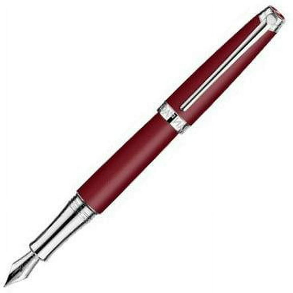 Caran d'Ache Leman Burgundy Fountain Pen - Fine