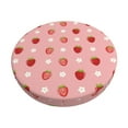 thumbnail image 6 of Uemuo Strawberries Pattern Round Bar Stool Seat Covers Washable Stool Cushion Slipcover Elastic Bar Chair Covers-13 inch, 6 of 7