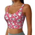 thumbnail image 2 of Logiee French Bulldog Print Workout Crop Tank Top for Women,Yoga Tank Tops,Athletic Vest,Exercise Undershirts,Sports Bra-Large, 2 of 8