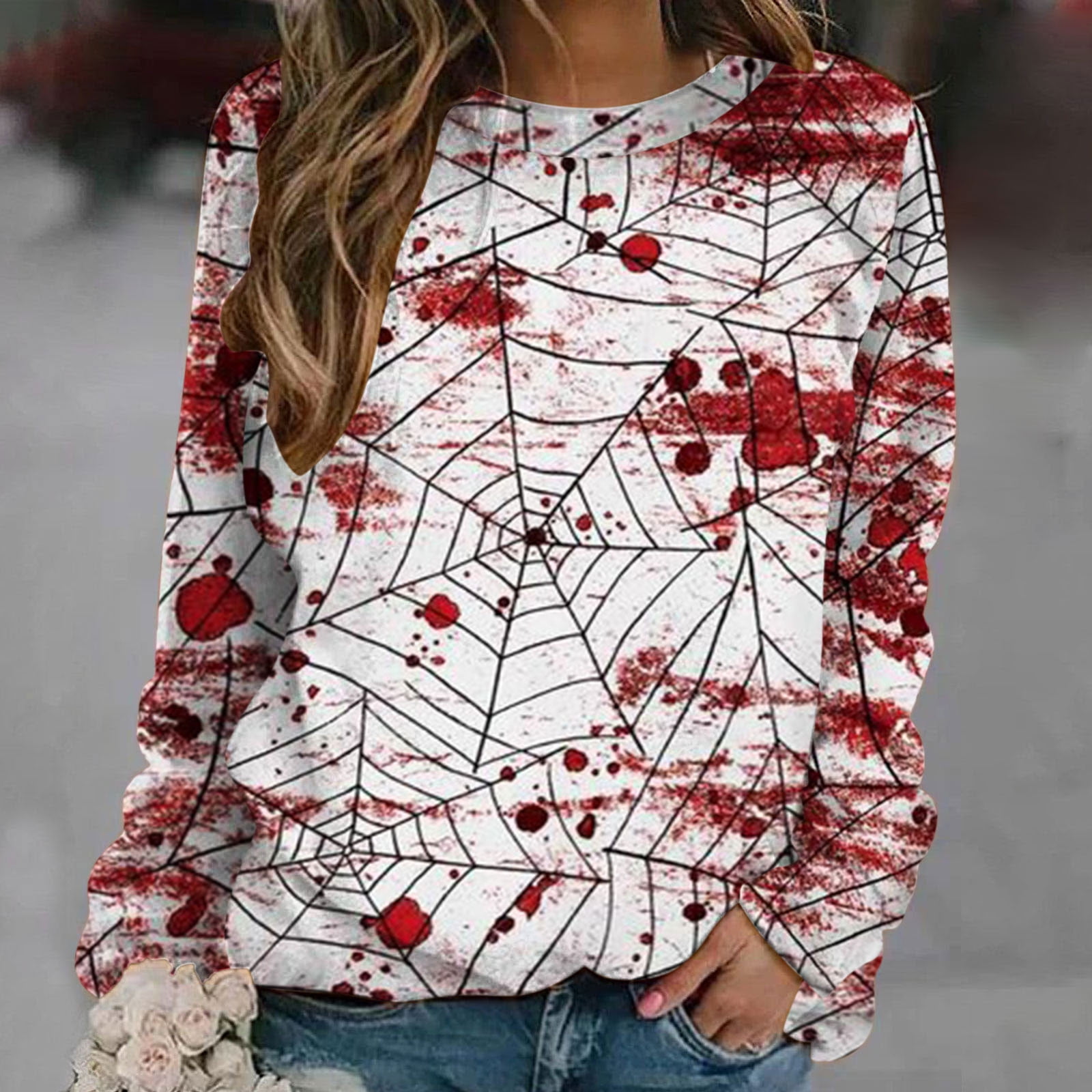 halloween crewneck sweatshirt women 