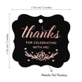 thumbnail image 7 of Inkdotpot Pack Of 100 Thanks For Celebrating With Me Birthday Paper Tags DIY Craft Bracket Shape Real Rose Gold Foil Hang Tags, 7 of 7