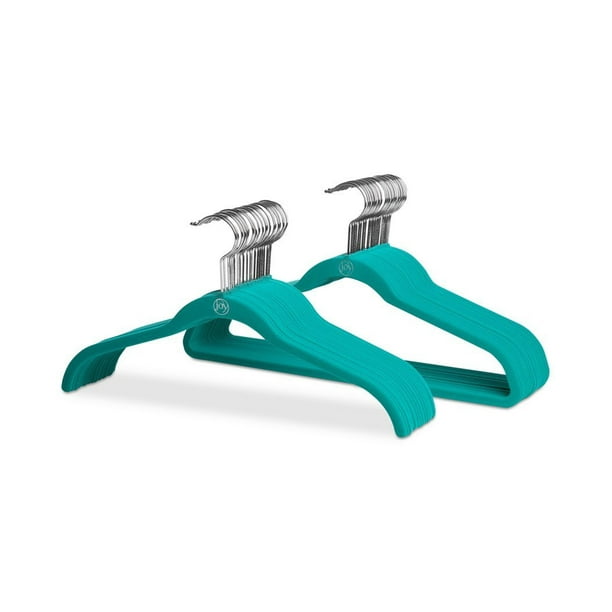 Joy Mangano 40 Pack Huggable Hanger Teal