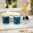 thumbnail image 4 of Yayeee 2 Pack Qtip Holder Bathroom Cotton Swab Canister with Lid Clear Dispenser Set, Blue Abstract, 4 of 6