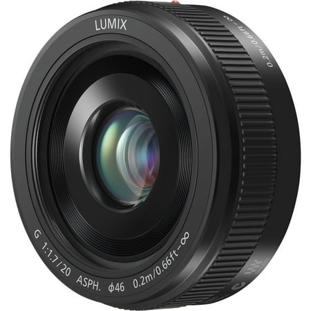 - Panasonic Lumix G H-H020AK 20mm F/1.7 II ASPH Fixed Lens for Panasonic/Olympus Micro Four Thirds Cameras (Black)