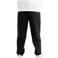 thumbnail image 2 of Elainilye Fashion Kids Sweatpants Toddler Boys Girls Joggers Candy Color Sweatsuit Casual Kids Athletic Pants, Sizes 4-12Y,Black, 2 of 4