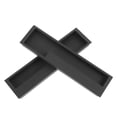 thumbnail image 4 of OUNONA 2Pcs Barn Door Handle Zinc Alloy Black Square Simple Design for Homeowners, 4 of 8