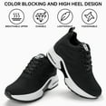 thumbnail image 6 of Women's Platform Sneakers Wedges  Lace Up Shoes Increase Fashion Sneakers for Womens Girls, 6 of 11