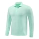 thumbnail image 2 of Blusa y camisa de manga larga con cuello vuelto para hombre, color liso, informal, elástica, deportiva, con botones, blusa de manga larga con cuello vuelto para hombre, tops de poliéster para hombre, 2 of 5